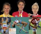 Бланка Власич Прыжки в высоту чемпион, Эмма Грин &quot;и&quot; Ариан Фридрих (вторая и третья) Европейской Барселона по легкой атлетике 2010